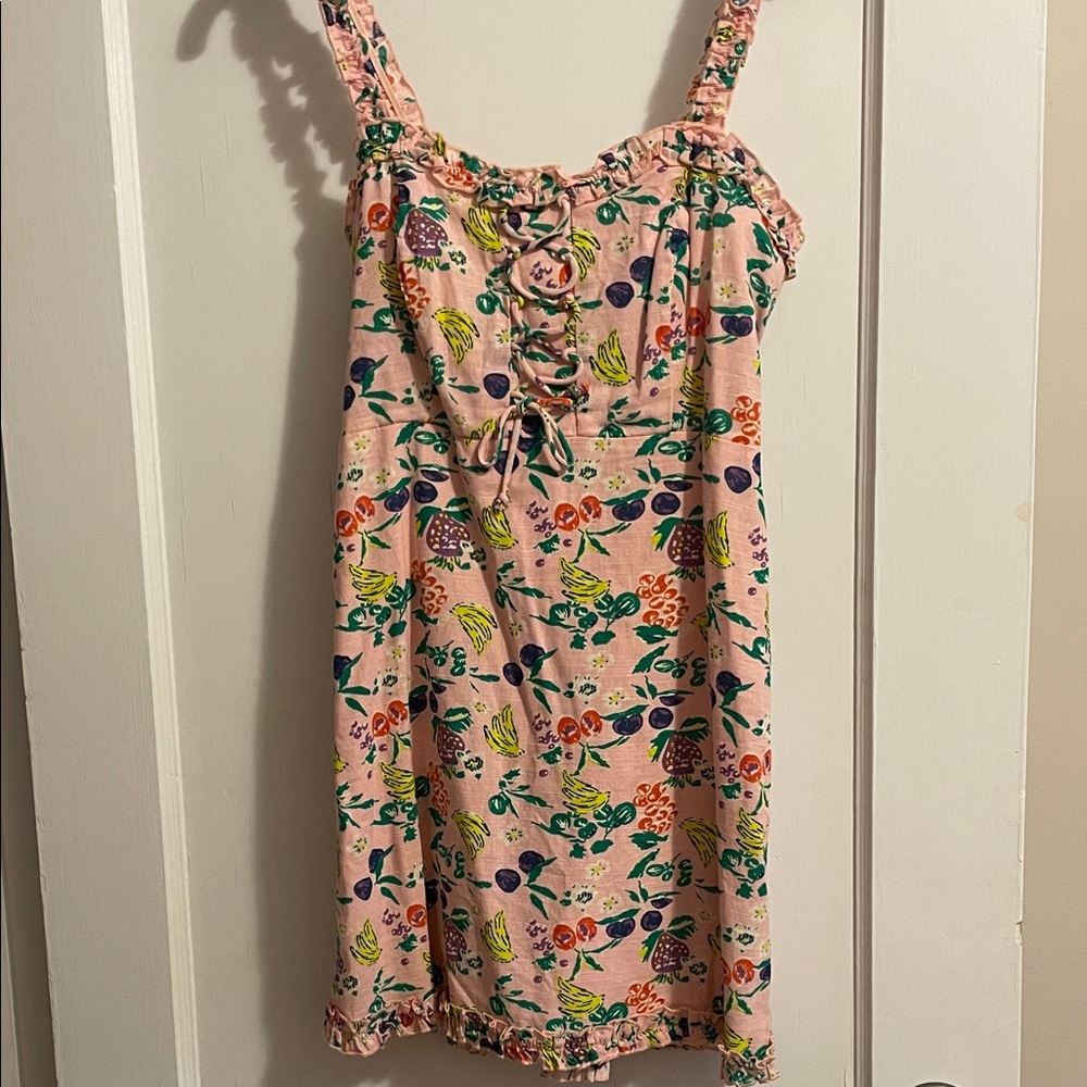 Urban Outfitters Pink Fruit Summer Dress